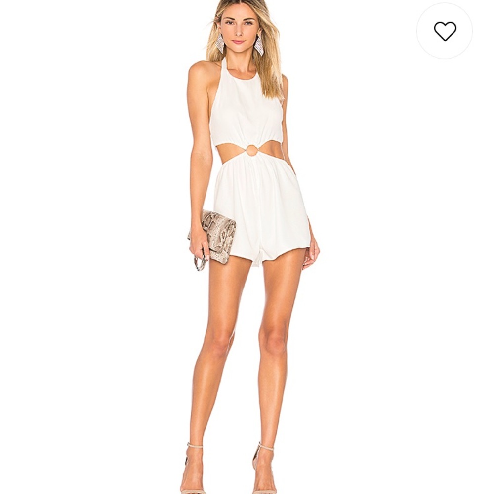 Eliana O Ring Cut Out Romper (superdown)